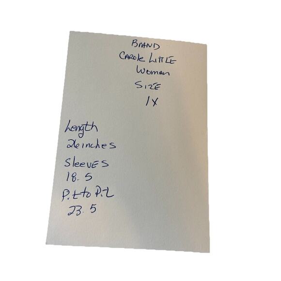 Carole Little Woman Size 1X 100% Linen Blouse Lined Embroidery Boho Classic - Picture 15 of 15